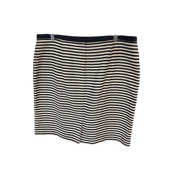 Loft Striped Skirt - Black and Beige - Career Wear - Size 14 - Picture 3 of 8